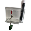 BOITIER EN LEXAN 3/16" CLAIR DE  7.5''x6''x3'' avec pochette