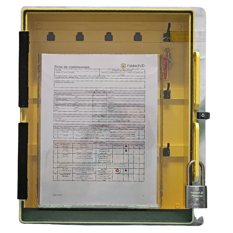 Boite cadenassage Fabtech ID 12x15x3 ABS