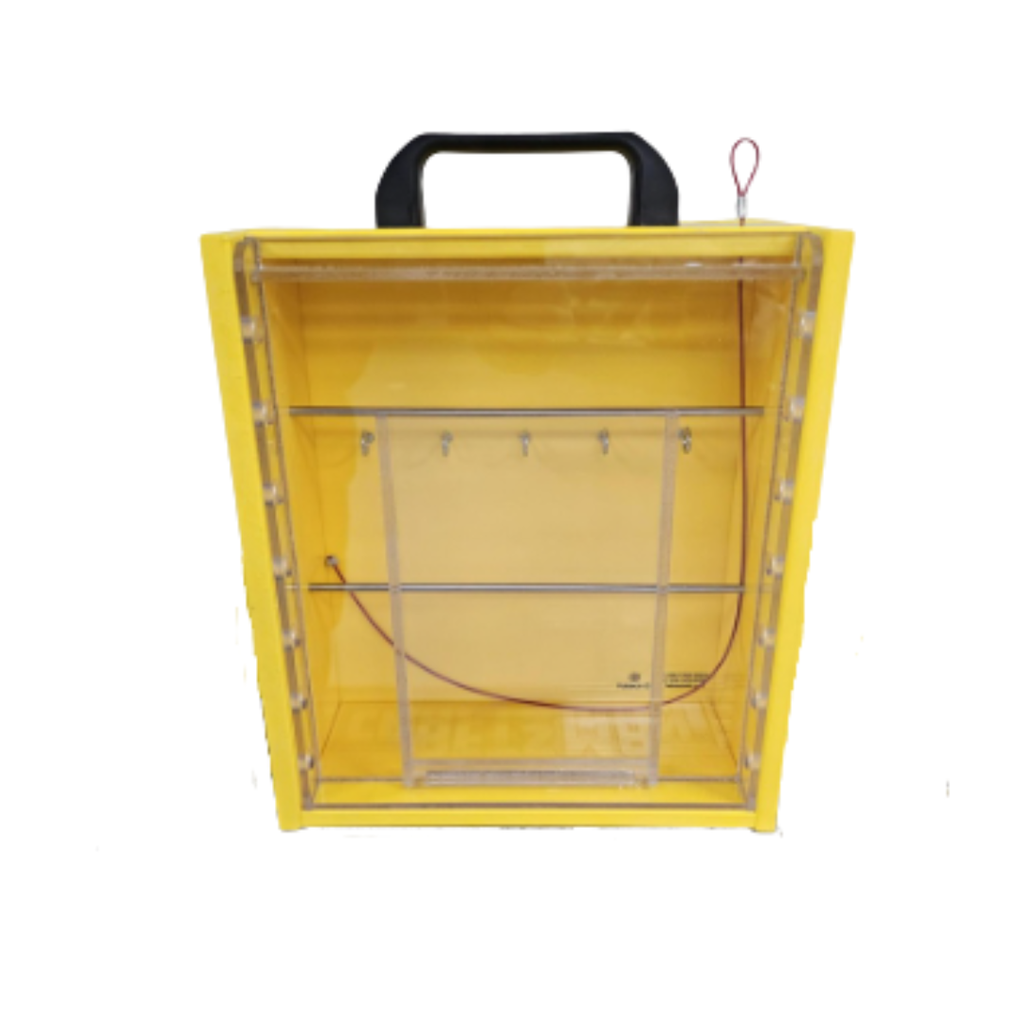 Boîte de cadenassage Fabtech ID 10.5 x 12 x 4.5 avec porte glissière [ID-006004PO-10.5x12x4.5]