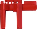 Red Large Ball Valve Lockout 0.5" to 2.5" ABUS