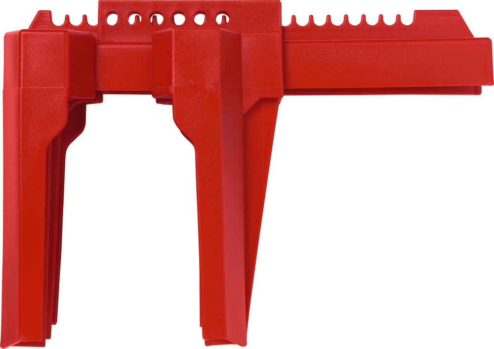 Verrou de valve à bille large 2" à 8" rouge ABUS