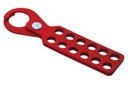 Metallic hasp of 1" for 12 padlocks