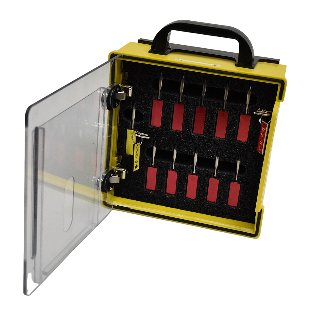 Foam insert for 9x9 group lockout box