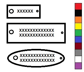 Key clip (Color according to padlock)