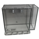 BOITIER EN LEXAN 3/16" CLAIR DE  7.5''x6''x3'' avec pochette﻿