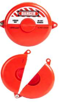 Valve cover for valve diameter 5" to 6.5" (red) LOTO-LOK