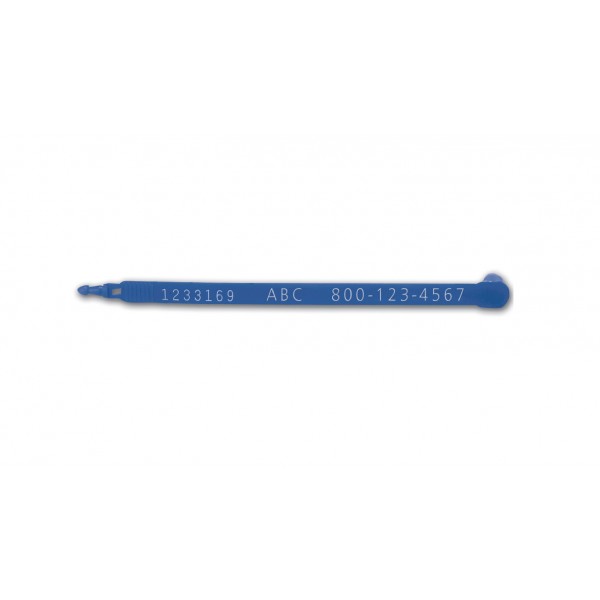 Plastic safety attach pre-numbered