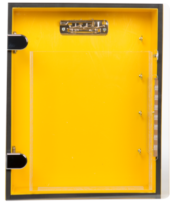 [IDF12X15PO41P] Group Lockout Box 12x15x3 Polyethylene (With Wallet, Fixe)