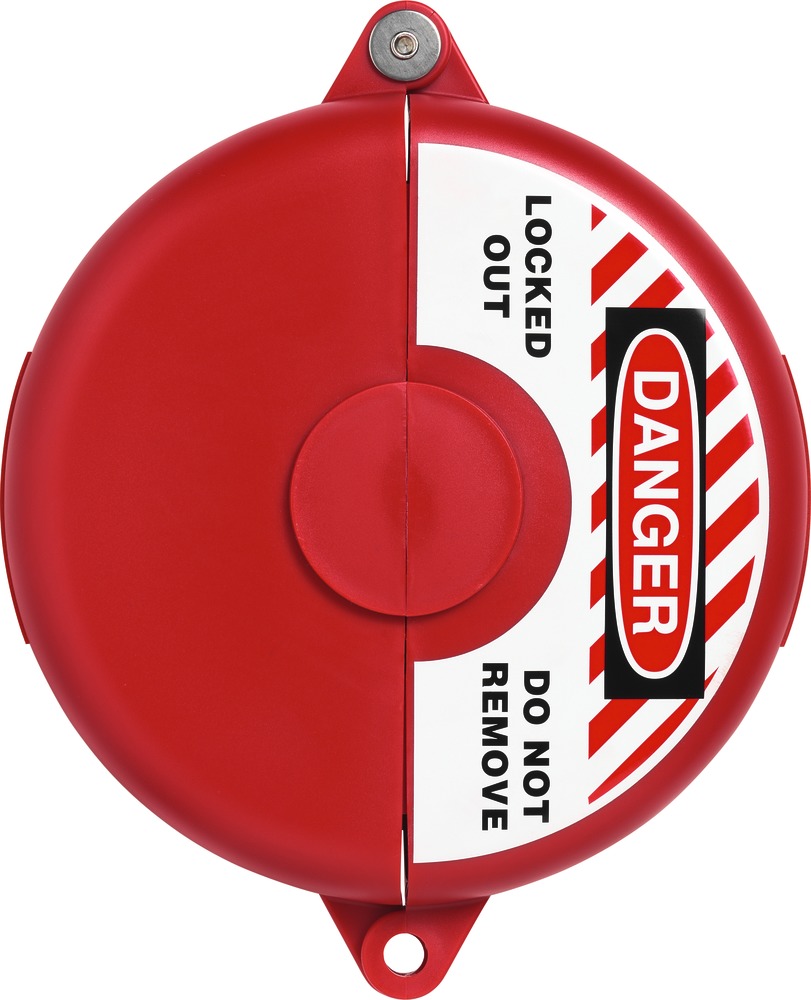 Valve cover ABUS for valve diameter 5" to 6.5" (red)