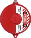 Valve cover ABUS for valve diameter 5" to 6.5" (red)