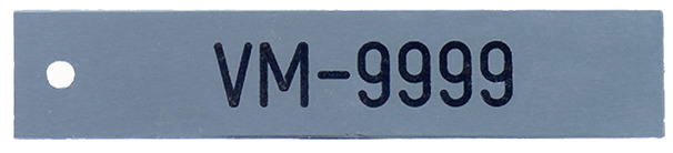 Valve plates 1"x5" red aluminium 1/32" & 1 hole
