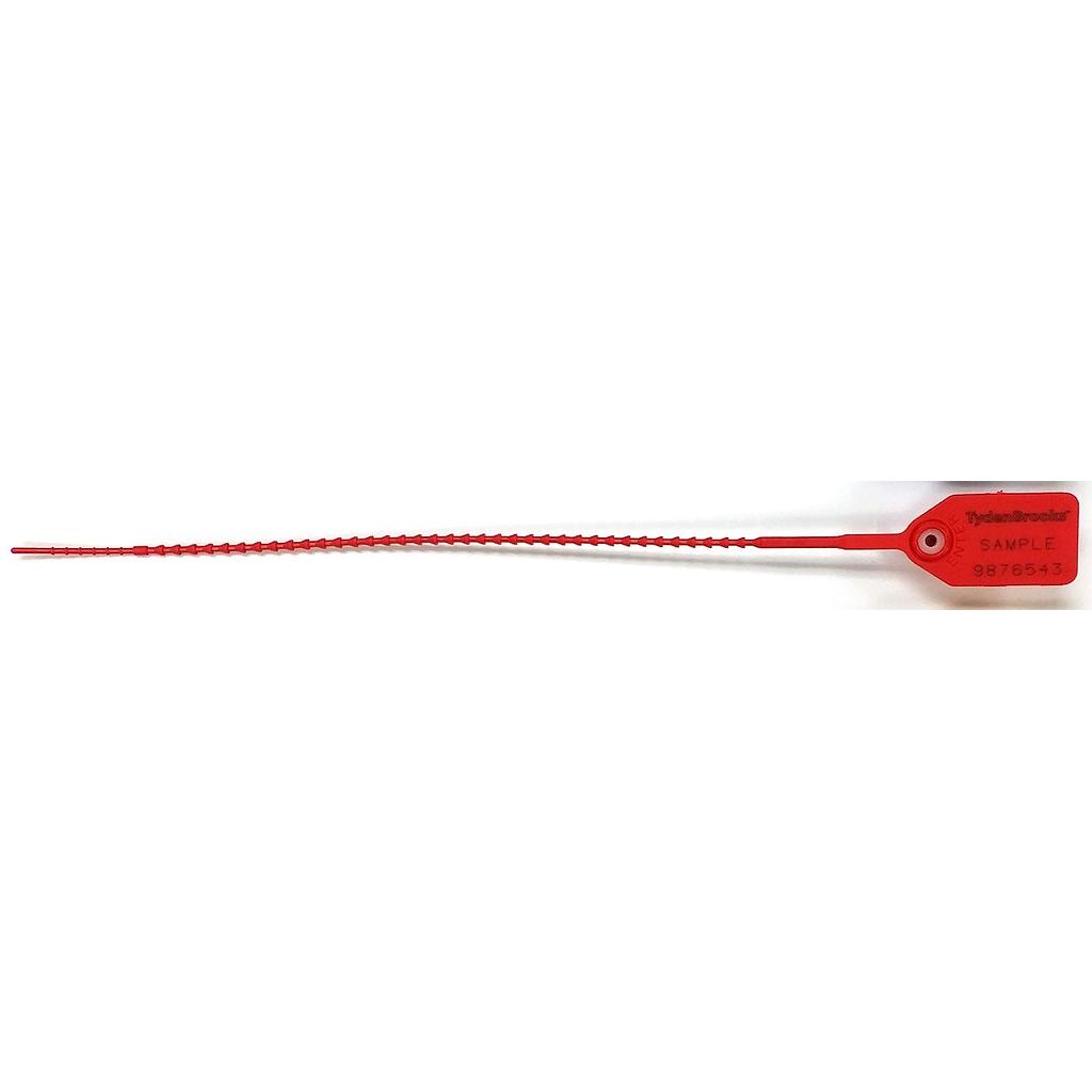 Plastic safety attach pre-numbered
