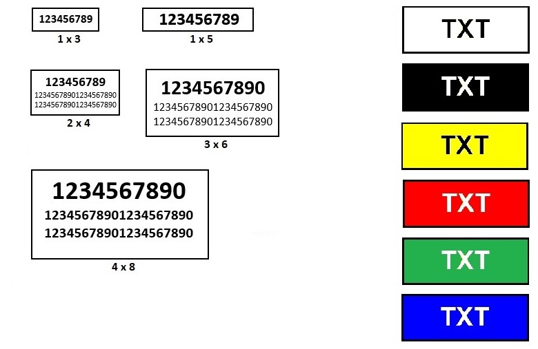 Plastic Tags 1/16" (Reversed engraving)