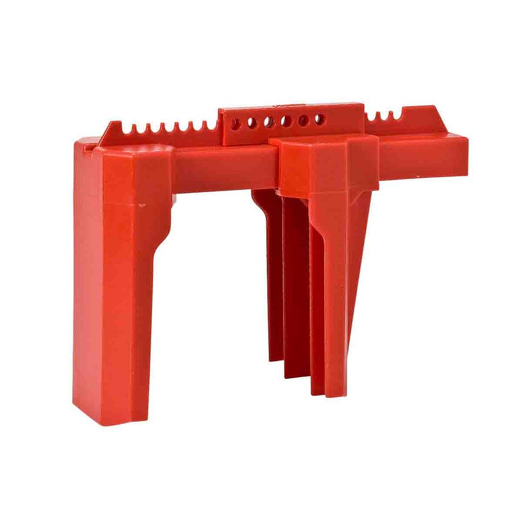 [ID-BS08A] Verrou de valve à bille large 2" à 8" rouge Brady