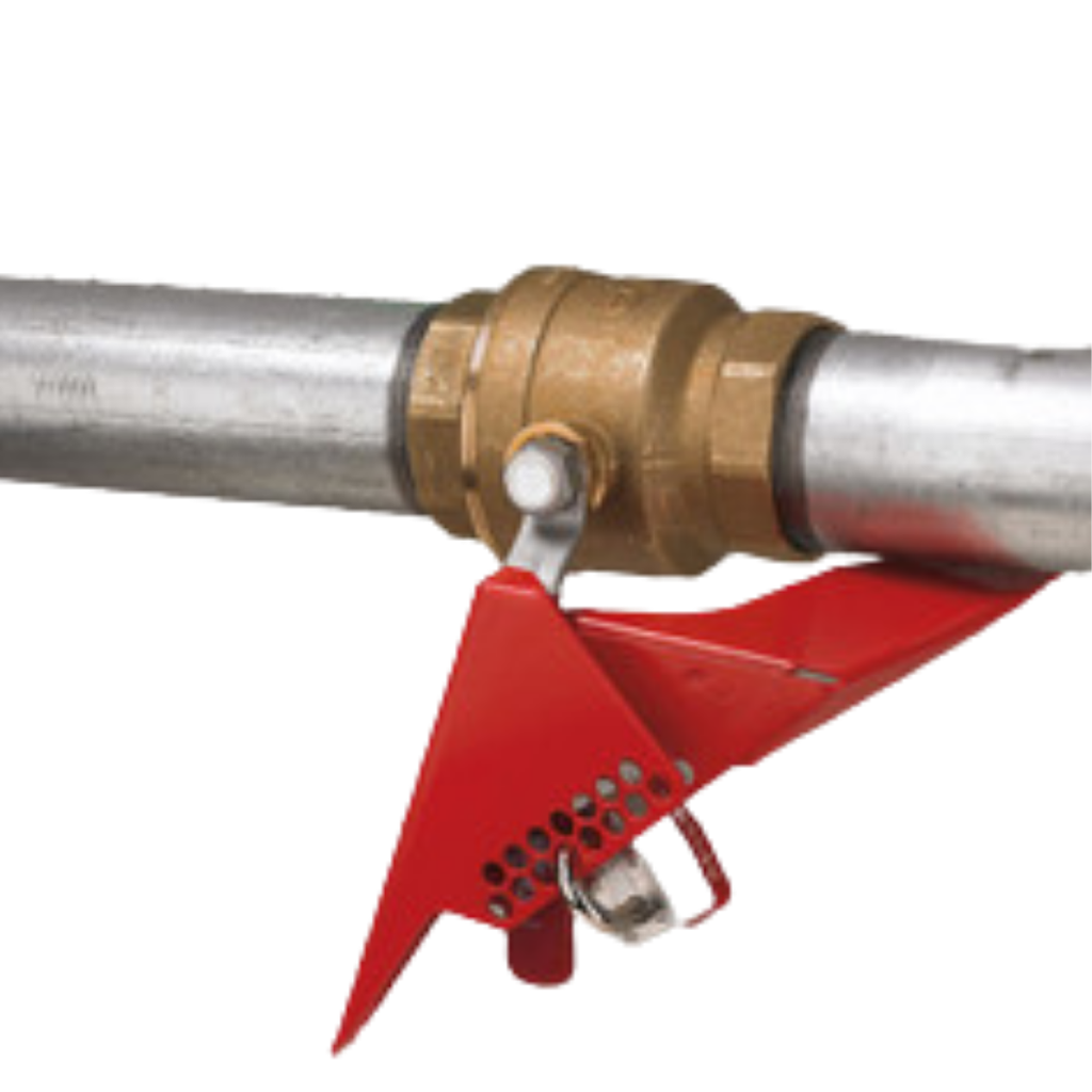 [ID-S3477] Wedge-Style Ball Valve Lockout 1.25" to 3"