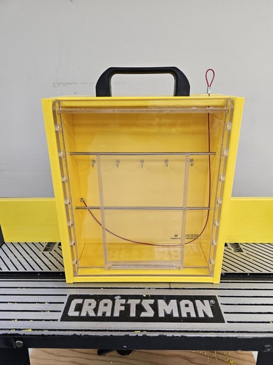 [ID-Cabinet 10.5x12x4.5 porte glissière] Boîte de cadenassage Fabtech ID 10.5 x 12 x 4.5 avec porte glissière [ID-006004PO-10.5x12x4.5]